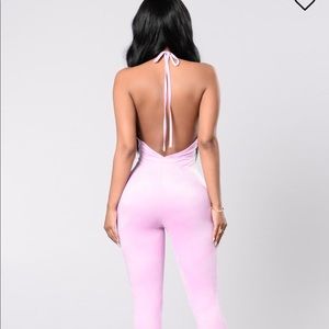 Fashionnova purple/lilac jumpsuit NWT